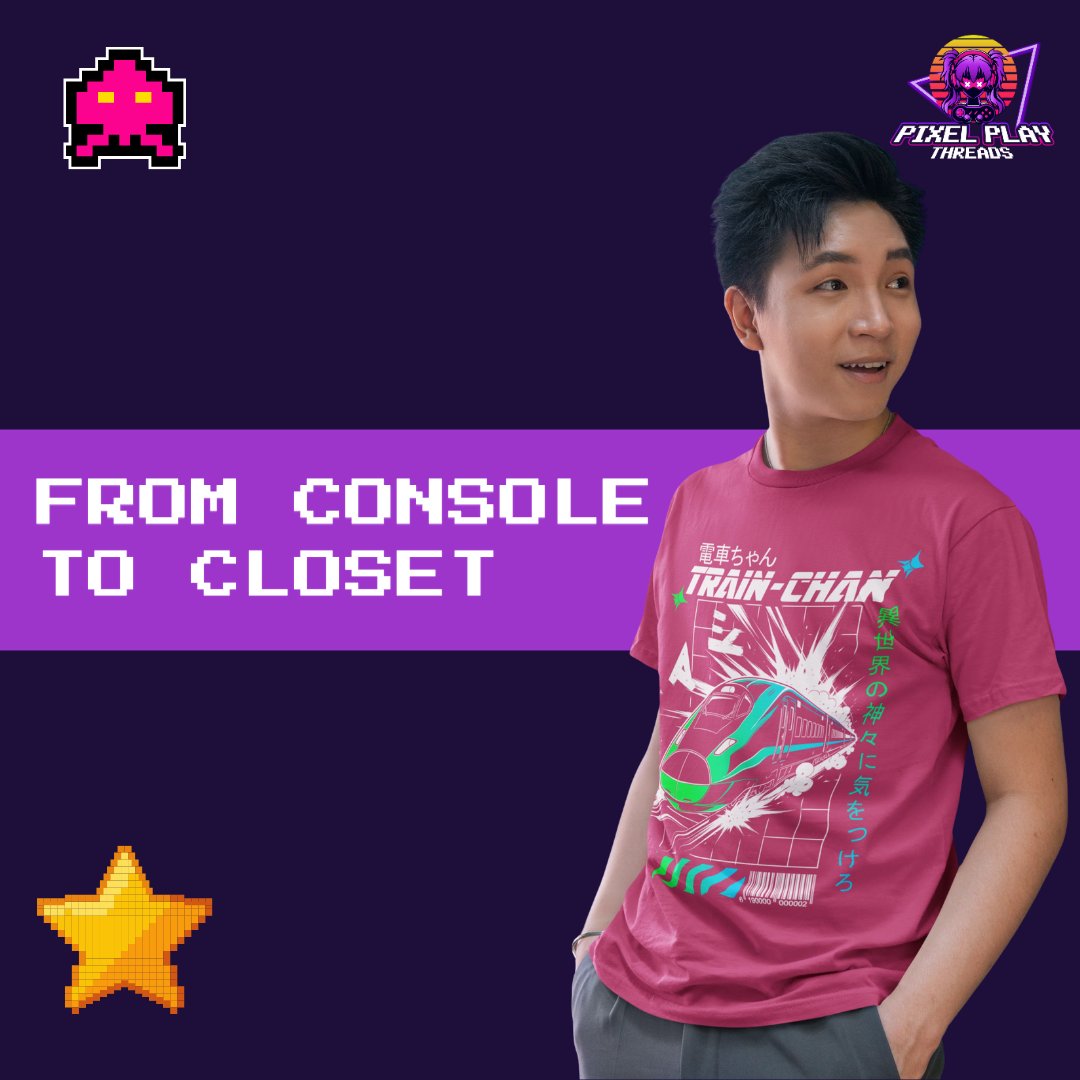 pixelplaythread's tweet image. Level up your wardrobe 🎮👕✨ Whether you’re a lifelong gamer or just love the retro aesthetic, Pixel Play Threads brings your favorite console vibes straight into your everyday style. T

#PixelPlayThreads #GamerStyle #FromConsoleToCloset #RetroGamingVibes #TrainChanTee