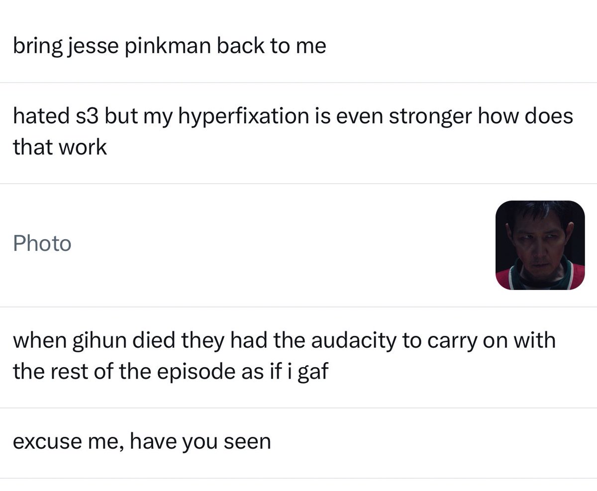 heypickpocket's tweet photo. i like how theres just evil gihun with no caption. https://t.co/cI2G3LHYSe