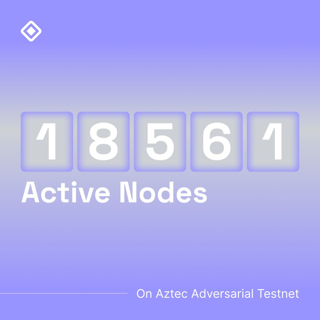 aztecnetwork's tweet image. It&apos;s only going to get more decentralized btw. 
aztec.nethermind.io