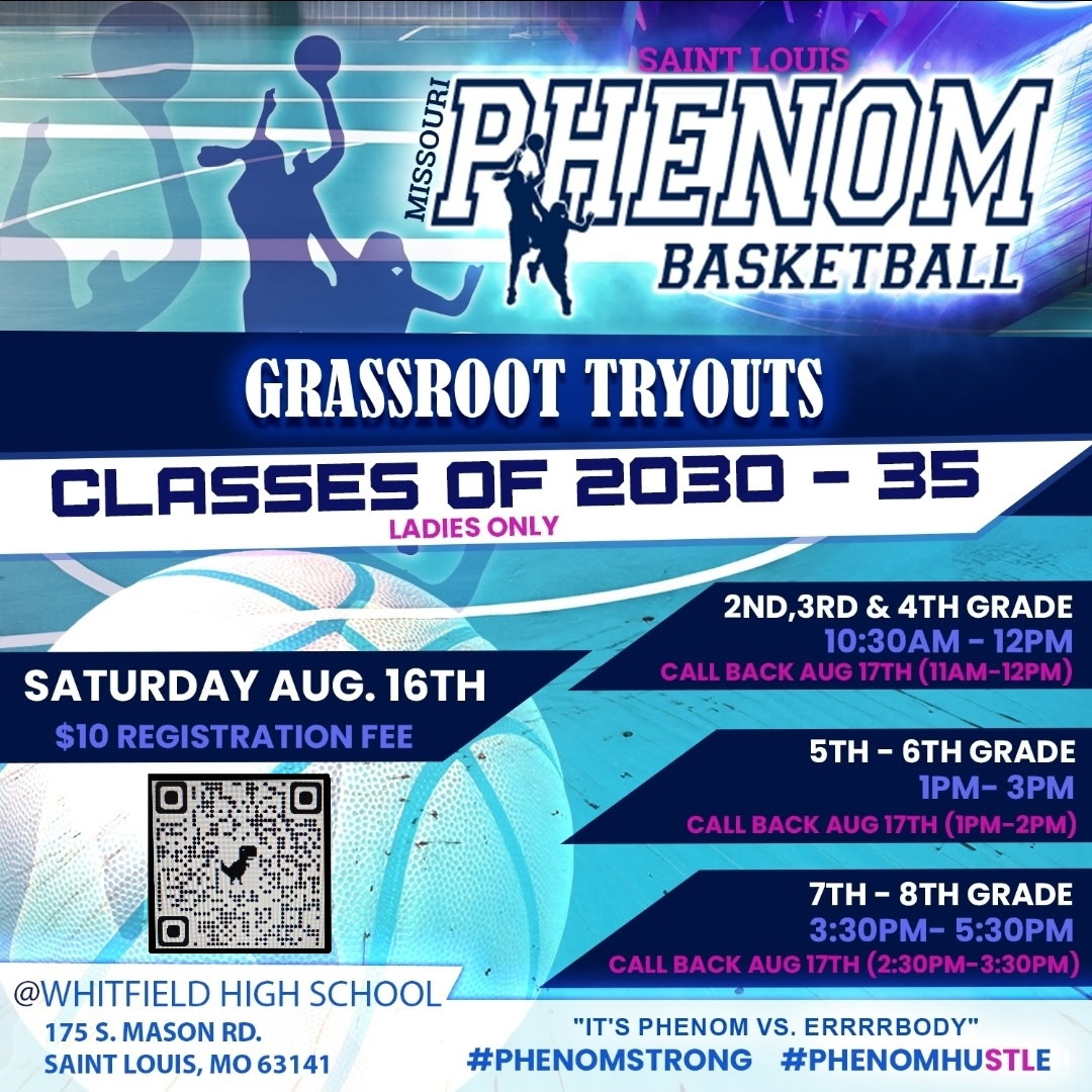 Coach Santana STL (@coachsantanastl) on Twitter photo MO PHENOM STL GRASSROOTS TRYOUTS HAPPENING THIS WEEKEND! EVERYONE MUST CLICK ON THE QR CODE & REGISTER (BOTH NEW & RETURNING PLAYERS) THE TIME TO SHINE IS NOW...#PHENOMSTRONG #phenomhuSTLe <a href="/streetgeekzstl/">Street GeeKz Liberated</a> <a href="/MoTreSantana/">MoTre Santana</a> <a href="/MissouriPhenom/">Phenom Basketball</a> MO PHENOM STL GRASSROOTS TRYOUTS HAPPENING THIS WEEKEND! EVERYONE MUST CLICK ON THE QR CODE & REGISTER (BOTH NEW & RETURNING PLAYERS) THE TIME TO SHINE IS NOW...#PHENOMSTRONG #phenomhuSTLe <a href="/streetgeekzstl/">Street GeeKz Liberated</a> <a href="/MoTreSantana/">MoTre Santana</a> <a href="/MissouriPhenom/">Phenom Basketball</a>
