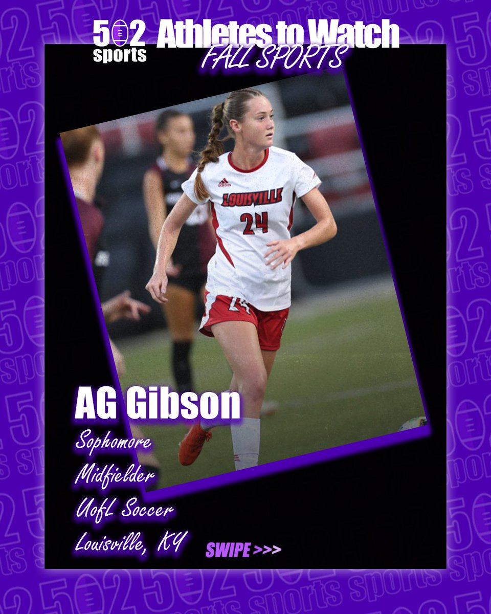 502sports's tweet photo. Here are a few local athletes which made our Fall Sports watch list.  Get out and support these great athletes and teams this season!

AG Gibson - A sophomore midfielder for Cards Soccer.  She started 15 games as a freshman, and played in all 18 games.  In year 2, we expect to see her on the score sheet a few times this season.

Bailey Haws - A sophomore Cross Country runner for Spalding University.    She finished 6th in the SLIAC XC Championships, and will look to lower her times in year 2.  Bailey is part of a strong Track and Field team which will compete for a conference title this season.

Tessa Nauert - A senior Volleyball player for Bellarmine University.  She led the team in Aces with 26 last year, and appeared in all 26 matches.  As a defensive specialist, she was 4th on the team with 201 digs and will add to her career total in her senior season.

#Louisville #LouisvilleKY #502sports #AthletesToWatch #502 #Bellarmine #Spalding #swordsup⚔️ #GoCards #CardsSoccer #L1C4