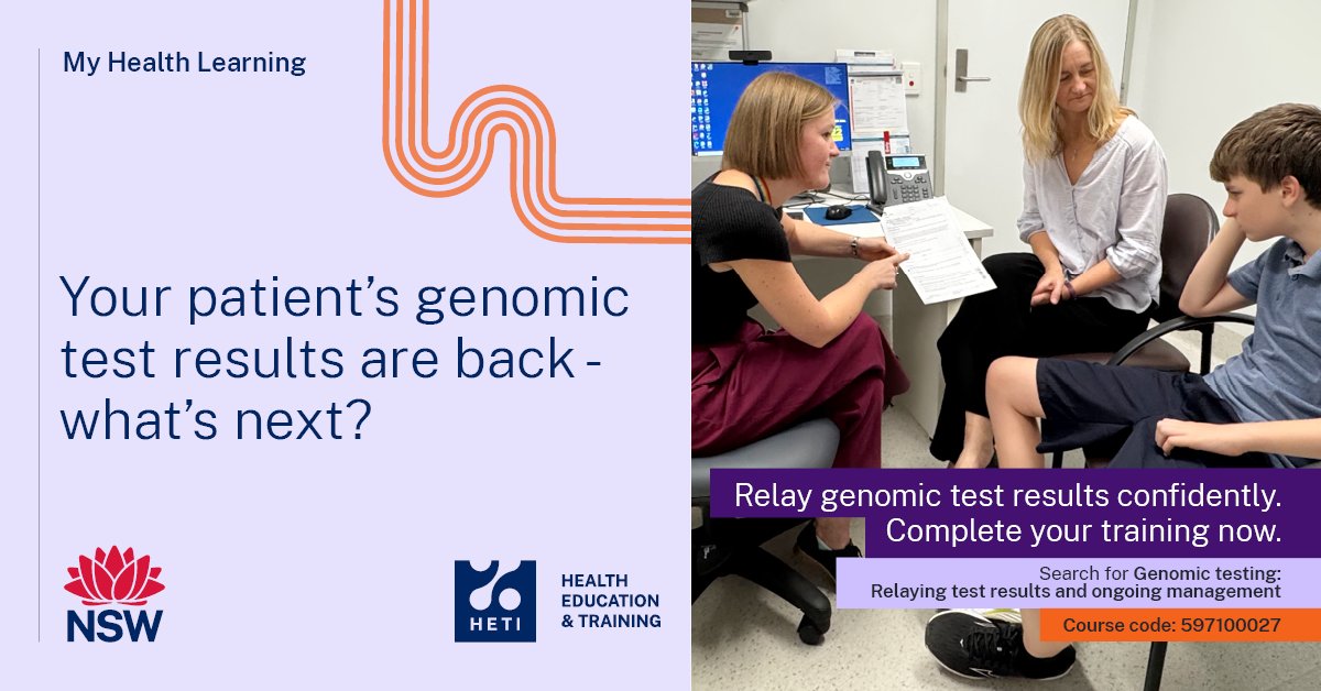 Centre for Genetics Education, HETI NSW Health tweet media