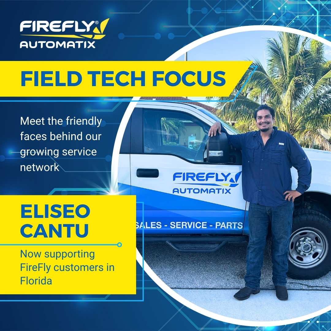 🌟Meet Eliseo — our Florida Field Service Tech!
 💡Finds innovative solutions
 😄Keeps the team productive and smiling
 Fun fact: first in his family to have twins!
We’re lucky to have him on #TeamFireFly.
#EmployeeSpotlight #TurfTech #SmartMowing #FieldService