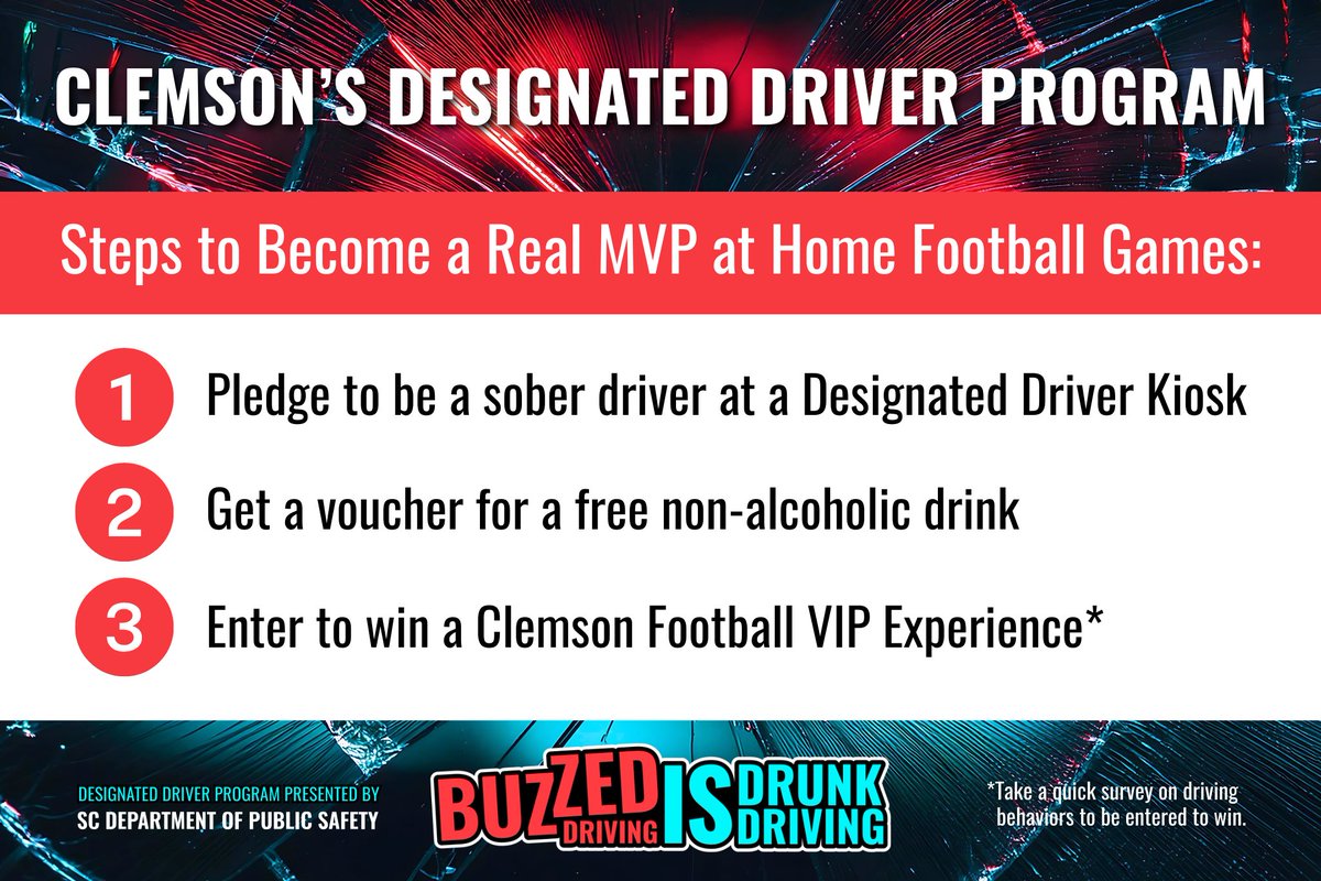 SCDPS (@thescdps) on Twitter photo We joined <a href="/ClemsonUniv/">Clemson University</a> this week as the university announced several initiatives to enhance their football game day experience.
One big change this season includes the sale of alcoholic beverages at the stadium, marking the first time in their program's history.
To help promote We joined <a href="/ClemsonUniv/">Clemson University</a> this week as the university announced several initiatives to enhance their football game day experience.
One big change this season includes the sale of alcoholic beverages at the stadium, marking the first time in their program's history.
To help promote