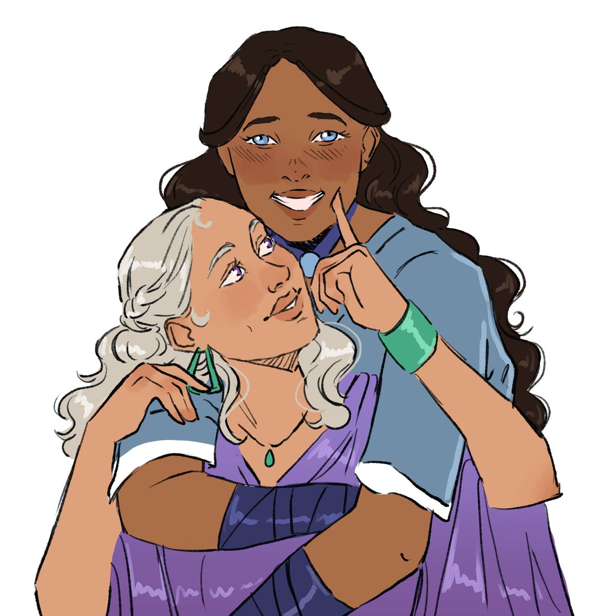 dany and katara for <a href="/satorustormborn/">mar🐚 fire walk with me</a> tysm!! 🩷
