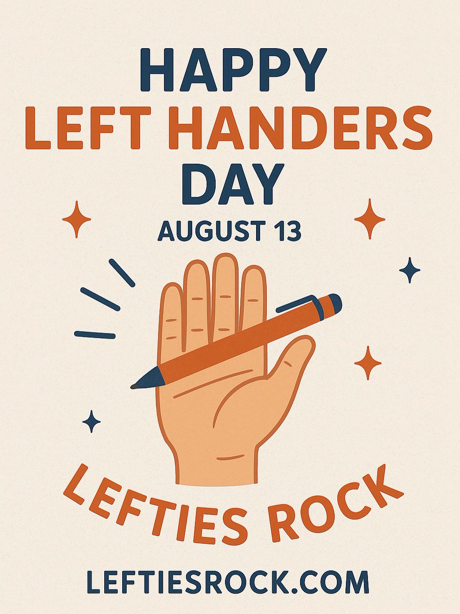 Lefties Rock (@leftiesonlystor) on Twitter photo Only 10% of the world… but 100% awesome. 🖐✍️ Happy #LeftHandersDay! #LeftiesRock #CelebrateLefties #HappyLeftHandersDay Only 10% of the world… but 100% awesome. 🖐✍️ Happy #LeftHandersDay! #LeftiesRock #CelebrateLefties #HappyLeftHandersDay
