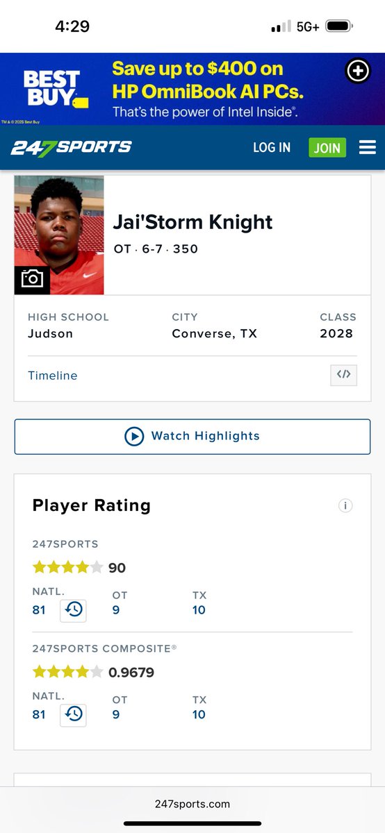 Blessed to be ranked as a 4 star🙏