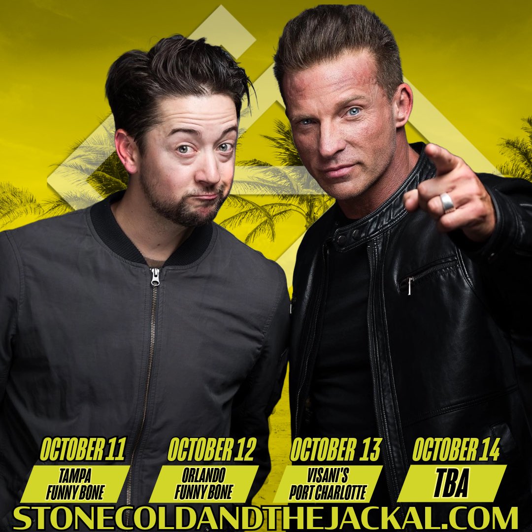 Linda Rohe (@coastalent1) on Twitter photo Speaking of great fun! #Florida π΄π΄π΄We promised you FUN!
Join <a href="/BfordAnderson/">Bradford Anderson</a> <a href="/StoneColdJackal/">Stone Cold and The Jackal</a> <a href="/TampaFunnyBone/">Tampa Funny Bone</a> <a href="/FunnyBoneORL/">Orlando Funny Bone</a> <a href="/Visani/">Visani Theater</a> #Portcharlotte
Stonecoldandthejackal.com for tix π Speaking of great fun! #Florida π΄π΄π΄We promised you FUN!
Join <a href="/BfordAnderson/">Bradford Anderson</a> <a href="/StoneColdJackal/">Stone Cold and The Jackal</a> <a href="/TampaFunnyBone/">Tampa Funny Bone</a> <a href="/FunnyBoneORL/">Orlando Funny Bone</a> <a href="/Visani/">Visani Theater</a> #Portcharlotte
Stonecoldandthejackal.com for tix π