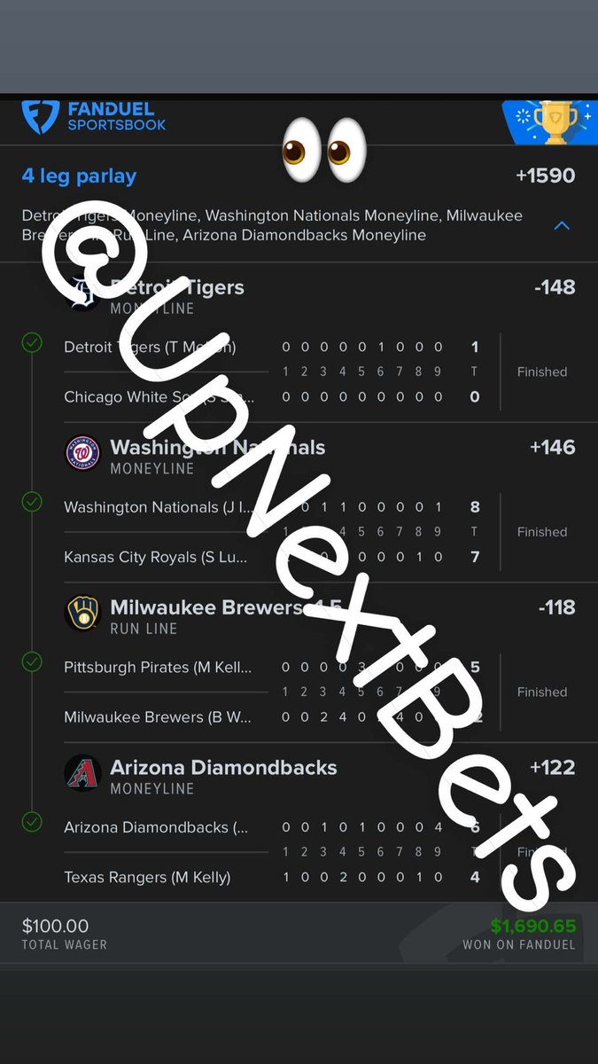 upnextbets's tweet photo. Early card cashed ✅📈(+1590)

We are running Hot 🚒Tap in !!!!!!

🤑LIKE
🫡FOLLOW @upnextbets 
 SHARE🆘

#GamblingX #GamblingTwitter #parlay #WinningWednesday https://t.co/uehHkiBHXZ