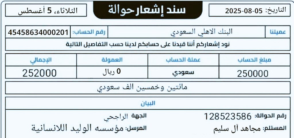 مكتب الدعم المالي الخيري tweet media