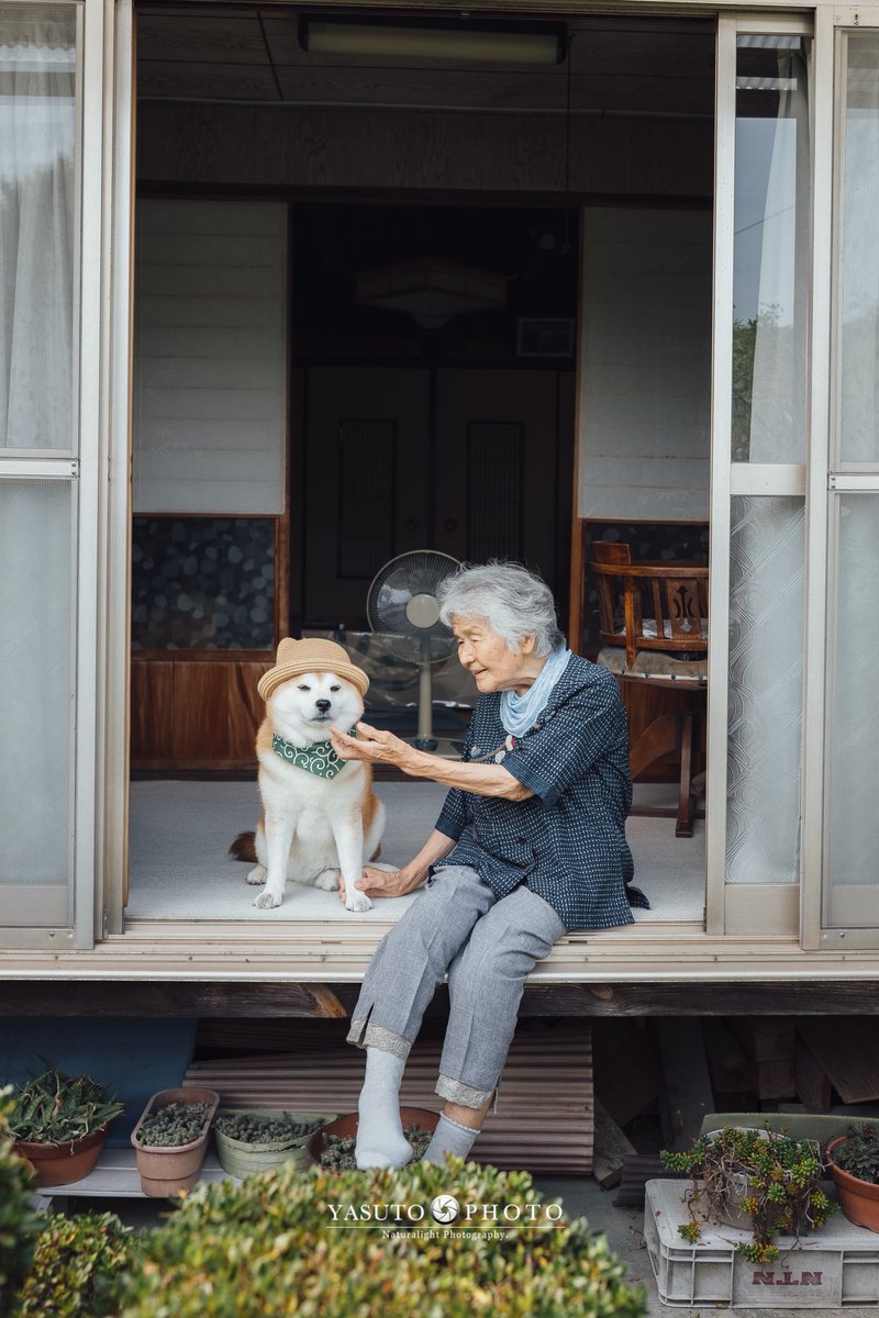 暑い時は、縁側でのんびり🍉