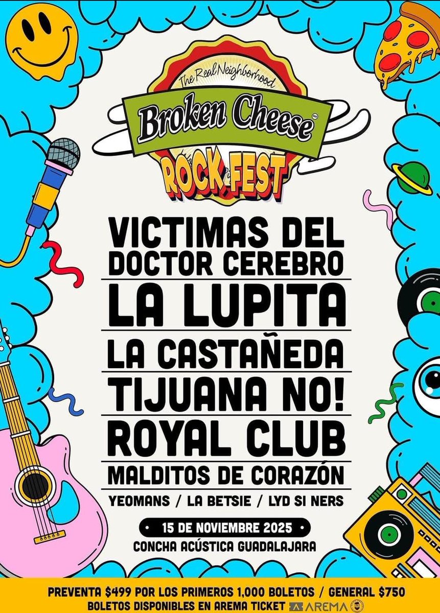 Vanessa Glez (@soylavaneglez) on Twitter photo #MiércolesDeGlam en #Electrorock y #MeetNgreet con los <a href="/NuncaJamasBand/">Nunca Jamás</a> y boletos para el #BrokenCheeseRockFest
Hoy caile al Broken Cheese de Pedro Moreno!
Y en el #diadeloszurdos cual es tu musico zurdo fav y porque?
<a href="/MAXIMA1067FM/">MÁXIMA 106.7 FM</a> <a href="/Electrolit/">Electrolit</a> #RadioramaDeOccidente #MiércolesDeGlam en #Electrorock y #MeetNgreet con los <a href="/NuncaJamasBand/">Nunca Jamás</a> y boletos para el #BrokenCheeseRockFest
Hoy caile al Broken Cheese de Pedro Moreno!
Y en el #diadeloszurdos cual es tu musico zurdo fav y porque?
<a href="/MAXIMA1067FM/">MÁXIMA 106.7 FM</a> <a href="/Electrolit/">Electrolit</a> #RadioramaDeOccidente