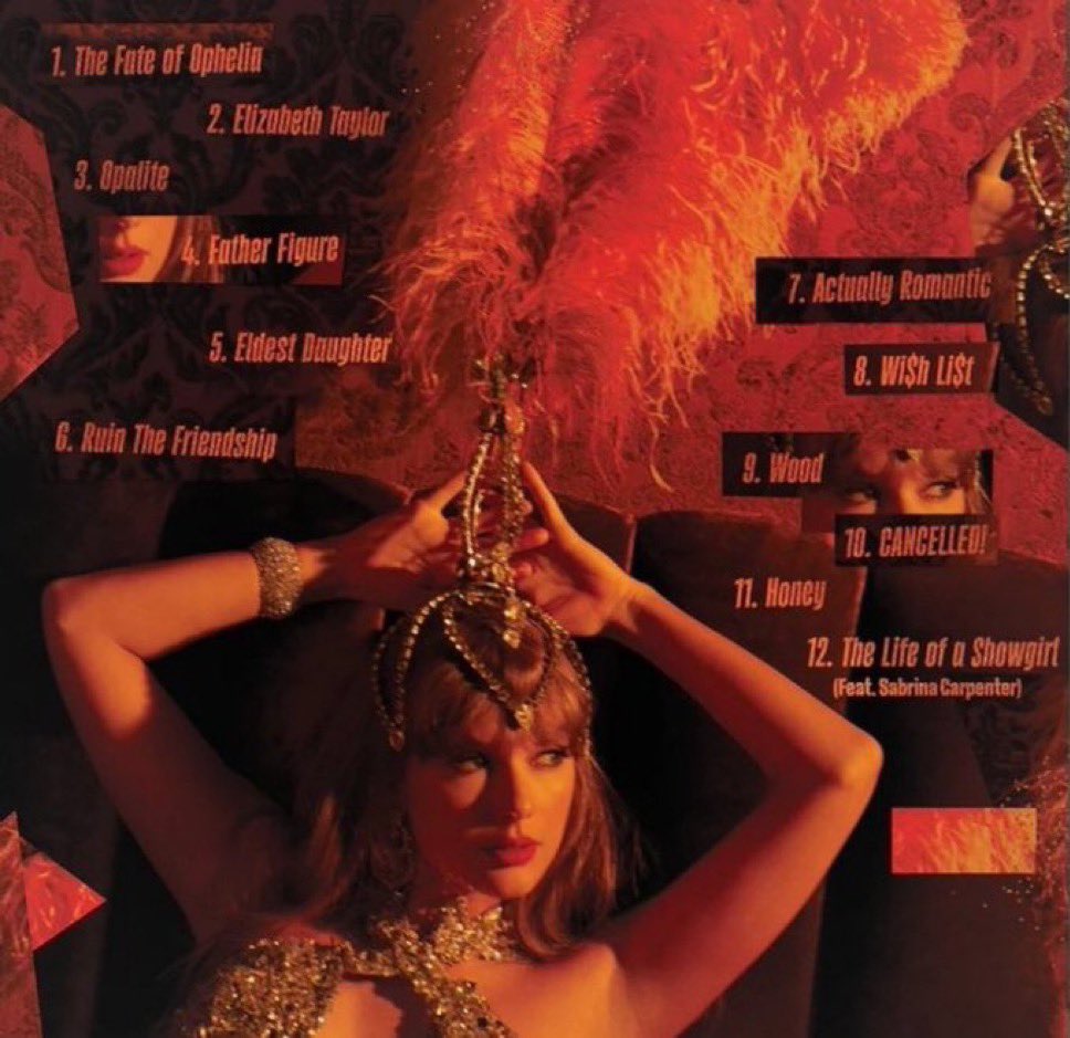as the eldest daughter i fear this  track five is going to hit. #TheLifeOfAShowgirl