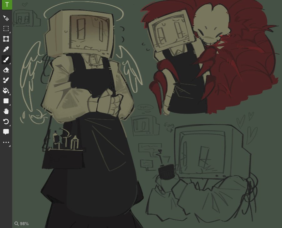 i draw painter with an angry face he infuriates me #painterpressure #bloodypaint