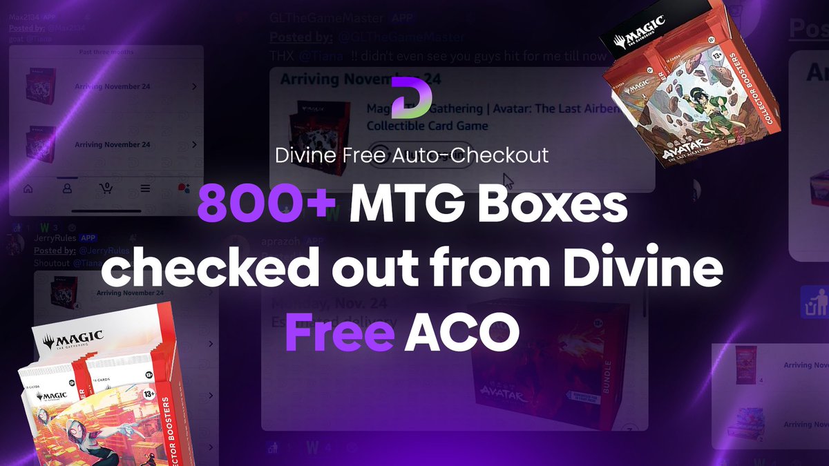 WE JUST SECURED $10,000+ IN PROFITS FOR OUR MEMBERS. 😳

800+ MTG boxes. 

Checked out in SECONDS with Divine Free Auto-Checkout.

Members didn’t lift a finger… but their carts were full.