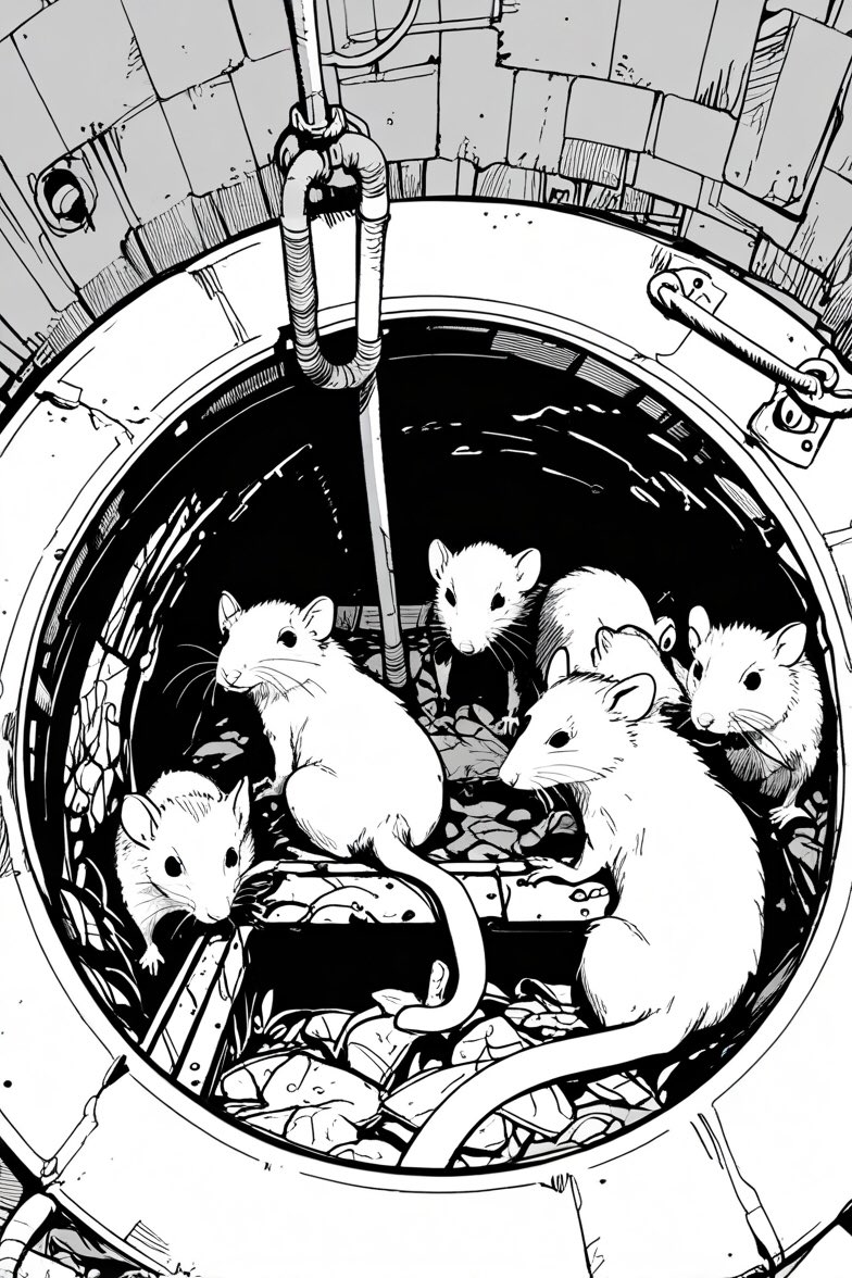 EFEBooks's tweet photo. New York Sewers and Streets are filled with Rats! Is that your Nightmare Fuel? A New Coloring Book coming from EFE Books. Just search EFE Books on Amazon to see our variety of books that test your artistic skills.
#kdp #AIart #art  #selfpublishing 
 #newyork #rats #sewer #infest https://t.co/Km9AEVjHrI