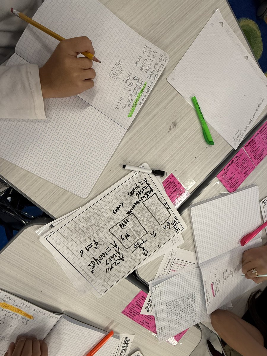 So proud of my 6th grade Math Honors students! They're taking ownership of their learning by modeling their problem-solving strategies, staying engaged, and taking AMAZING notes. Love seeing their confidence grow every day! 📚🧠✨ <a href="/JQAEaglesDISD/">John Quincy Adams Elementary</a> <a href="/RubyGarzaDISD/">Ruby Garza</a> <a href="/LauraRubioGarza/">Laura Garza</a>