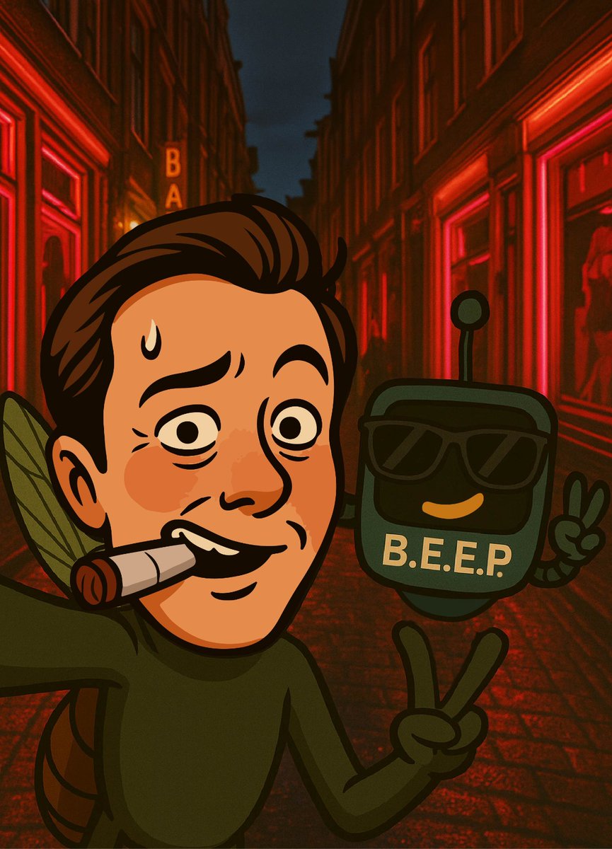 muskitomeme's tweet photo. 🍓 Last night in Amsterdam! 💋

Before setting sail for new horizons🛫, Muskito and Beep wandered through the Red Light District, a neighborhood well-known for its… fresh produce. 🍒