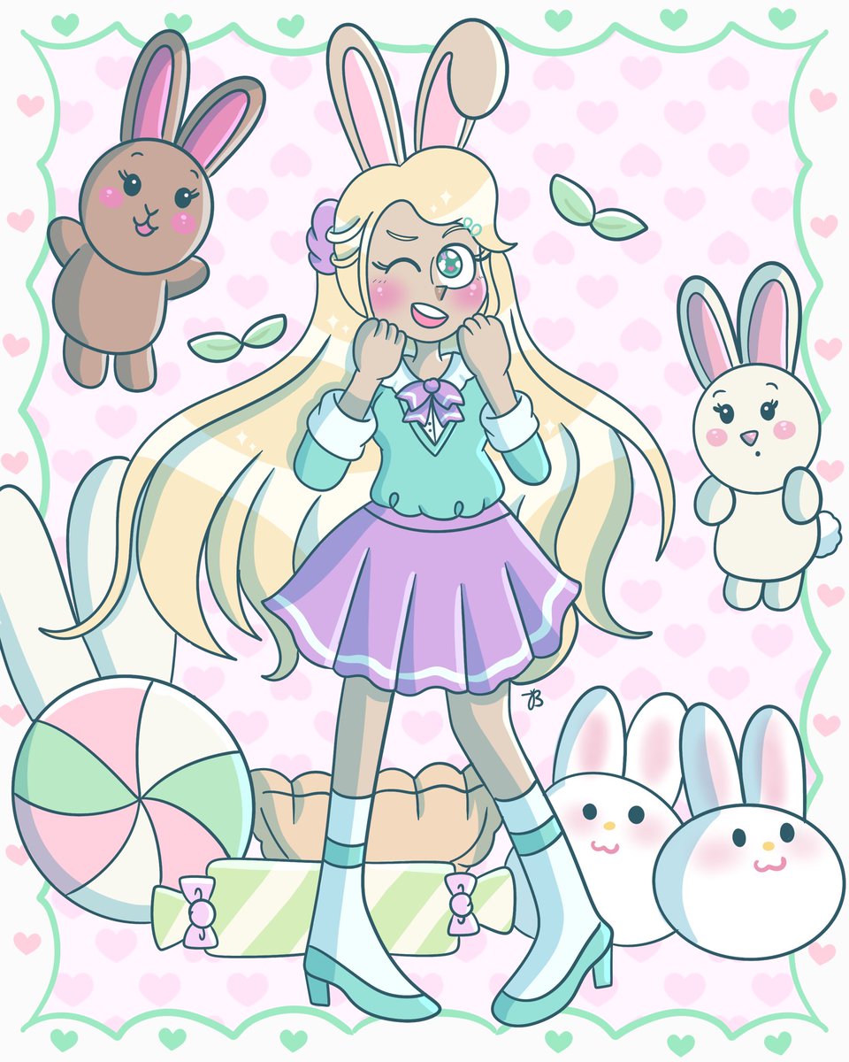 art_by_jemibuni's tweet photo. @dumgum04 🎈 Tess (Rubesty)
🧁 Cupcake @doggone_studios 
🍬 Mint (conen_comics)
🪻 Shizu (Babette) https://t.co/TcokFJTIkJ