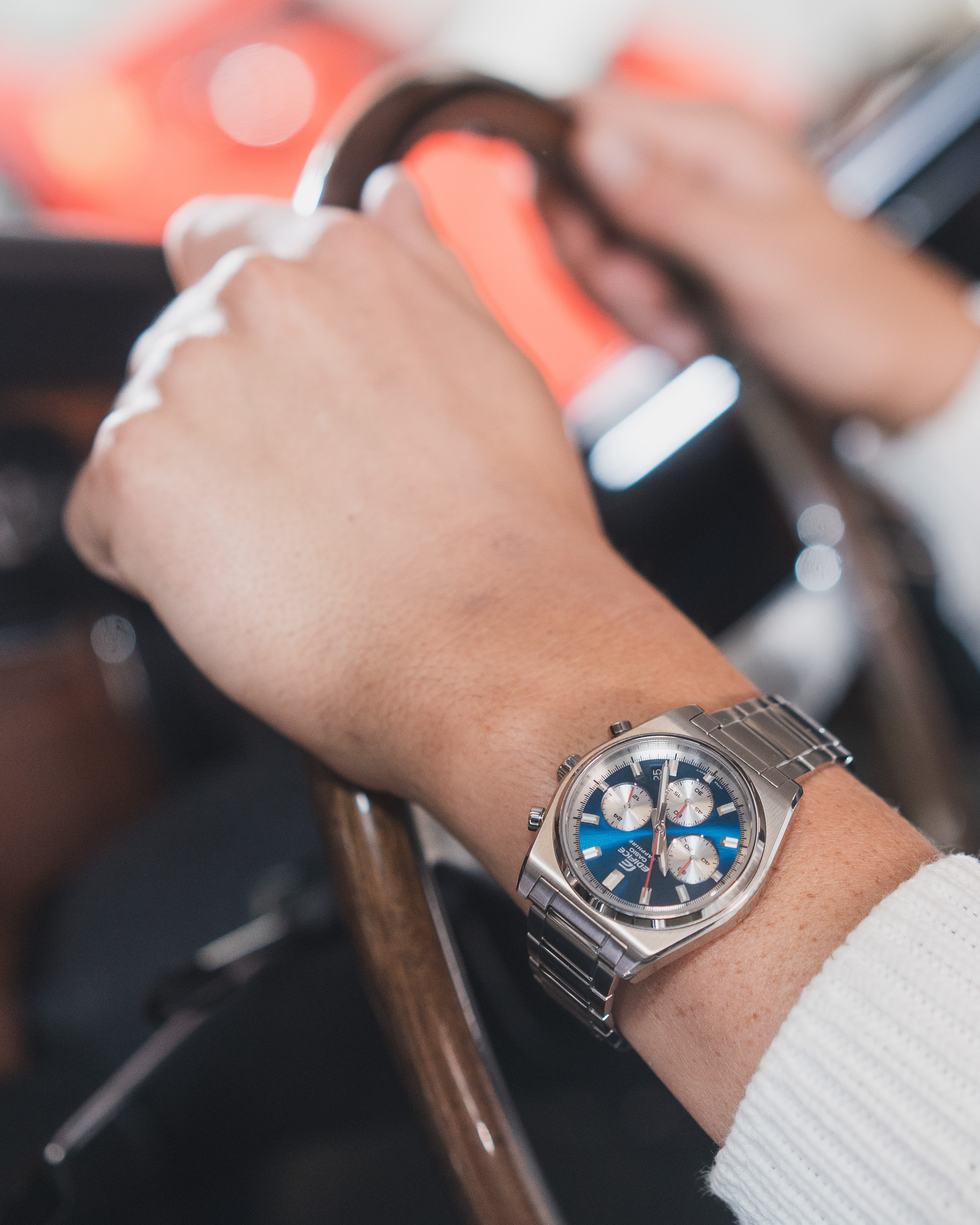 美品！　CASIO EDIFICE ステンレススチール 時計 Casio Edifice – IPPO JAPAN WATCH