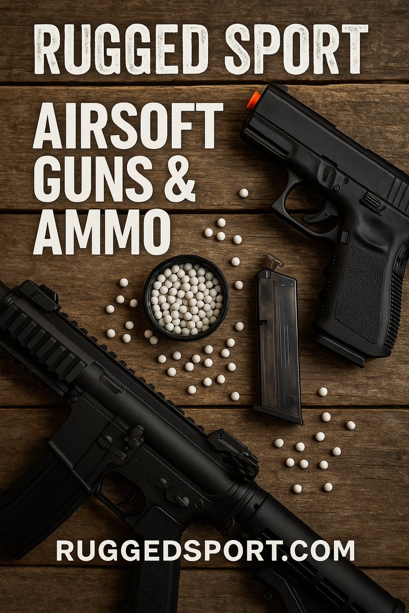 RuggedSport100's tweet image. 🔫 Gear up for action!
RuggedSport.com has high-performance airsoft guns and ammo for your next skirmish.
Ready. Aim. Fire.
👉 ruggedsport.com
#RuggedSport #Airsoft #AirsoftGuns #TrainRugged #OutdoorFun