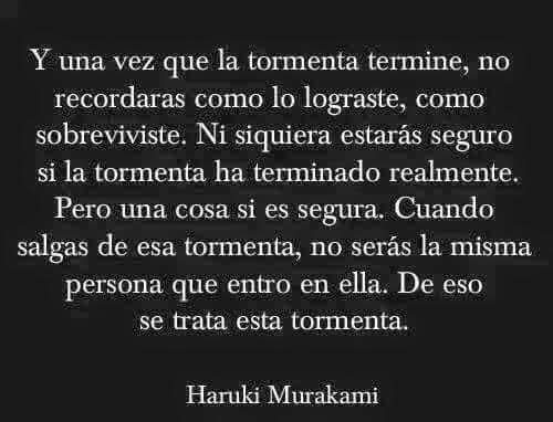 De eso se trata la tormenta...