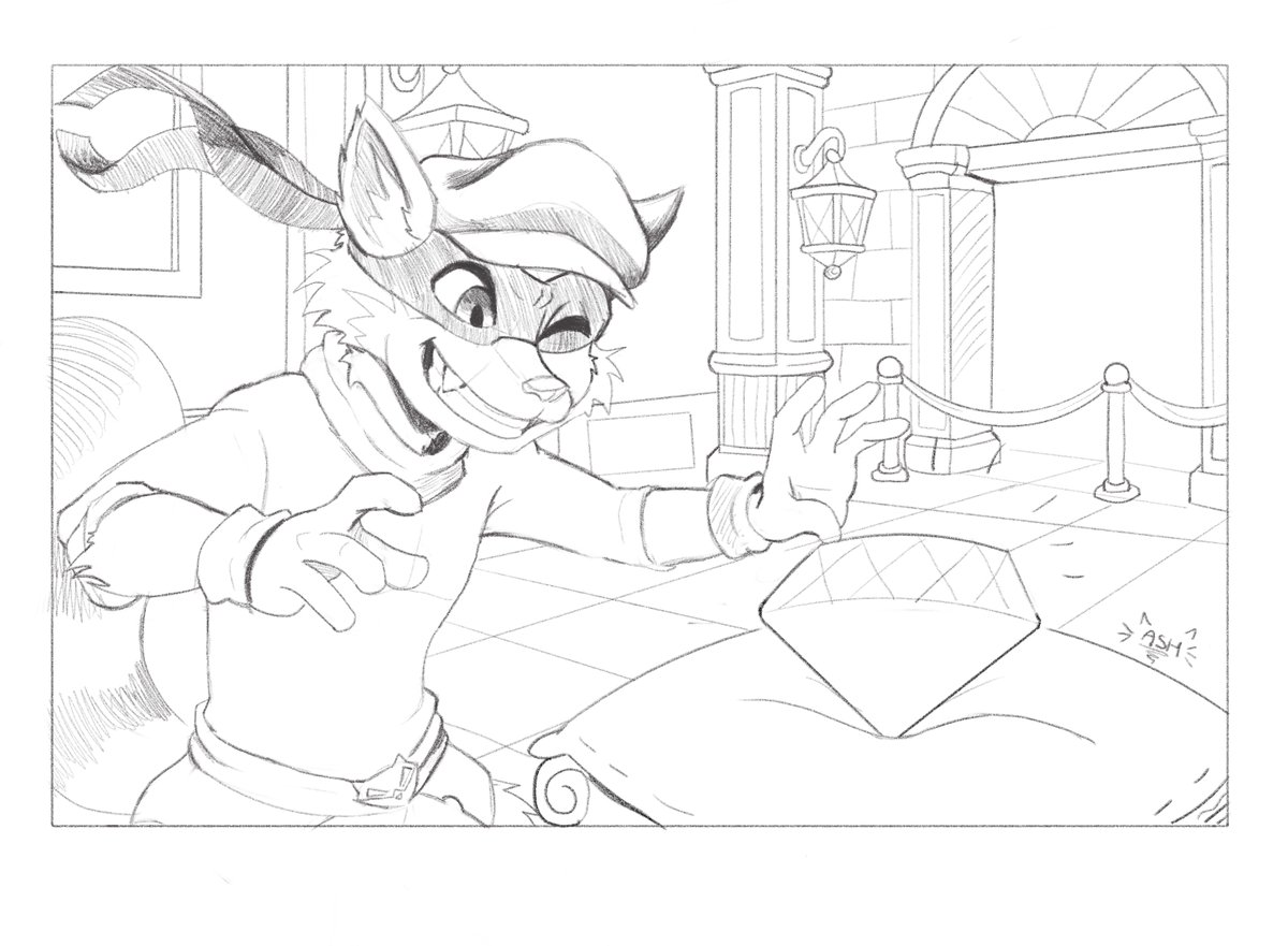 Sly cooper 🦝 (fan art WIP) 
#slycooper #PlayStation  #fanart #videogames #furryartwork