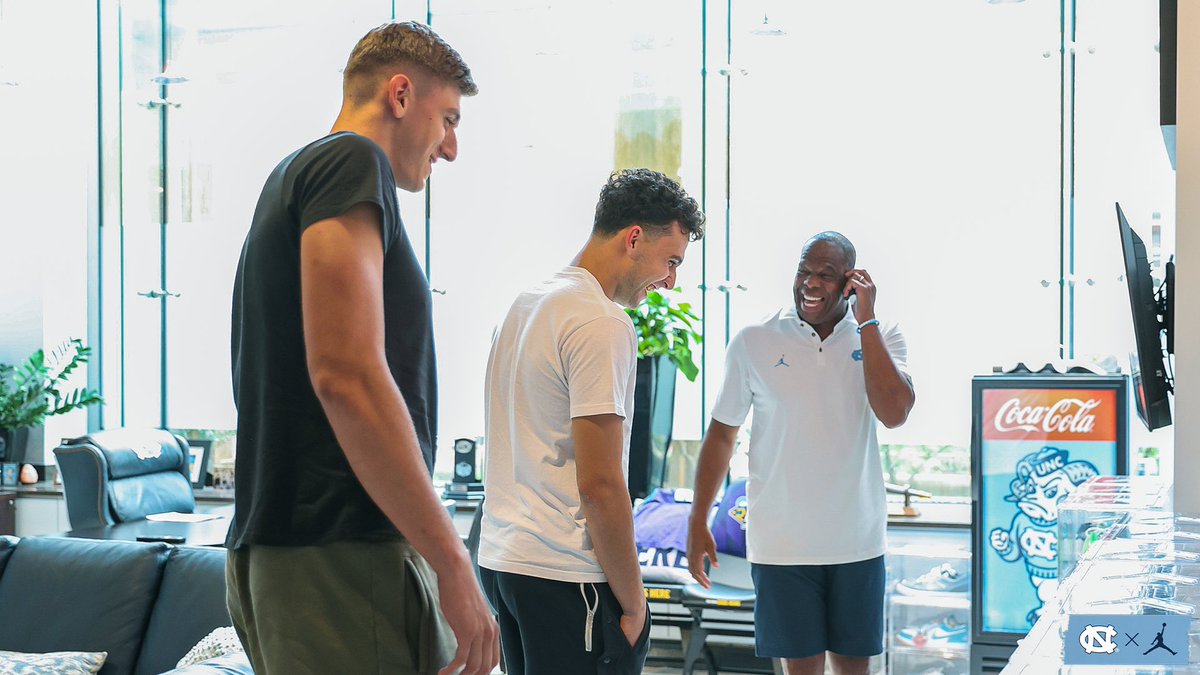 Luka 🇲🇪 and Ivan 🇭🇷 have officially arrived in Chapel Hill 📍
