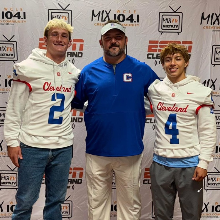 Cleveland City Schools (@clevecityschool) on Twitter photo 🏈 Blue Raider Pride at Media Day!
Coach Chris Brown, Kason McGowan, and Emilio Greene represented Cleveland with class at the Mix 104.1 High School Football Media Day. 💙🤍
#GoRaiders #BuildingChampions #BuildingCommunity 🏈 Blue Raider Pride at Media Day!
Coach Chris Brown, Kason McGowan, and Emilio Greene represented Cleveland with class at the Mix 104.1 High School Football Media Day. 💙🤍
#GoRaiders #BuildingChampions #BuildingCommunity