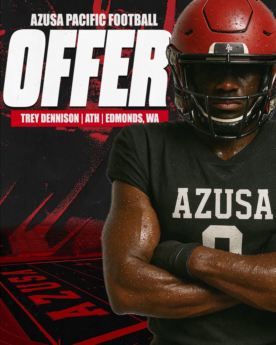 trey (@treydennison08) on Twitter photo After a great conversation with Coach Parnell, I am blessed to receive an offer to play at <a href="/APUFootball/">Azusa Pacific Football</a> <a href="/jimshapiro/">Jim Shapiro</a> <a href="/KingsHSFootball/">King’s Knights Football</a> After a great conversation with Coach Parnell, I am blessed to receive an offer to play at <a href="/APUFootball/">Azusa Pacific Football</a> <a href="/jimshapiro/">Jim Shapiro</a> <a href="/KingsHSFootball/">King’s Knights Football</a>