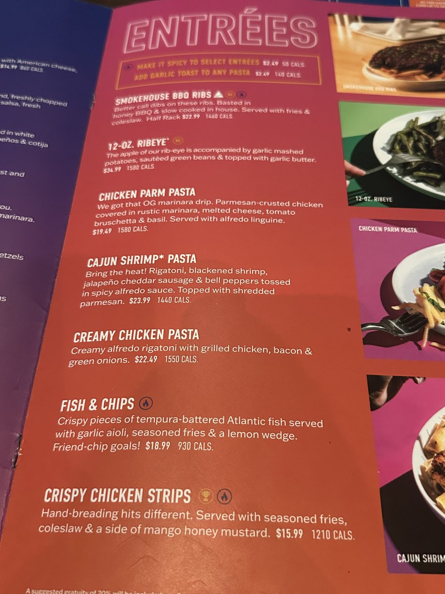 ithacentric's tweet photo. WHY IS EVERYTHING SO HIGH CAL HELP😭😭 there’s like nothing under 900c on this menu https://t.co/v95kAZBduS