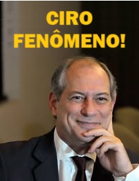 Ciro Fenômeno! 

É tempo de Ciro Gomes Presidente do Brasil!
#2026éanodeciro