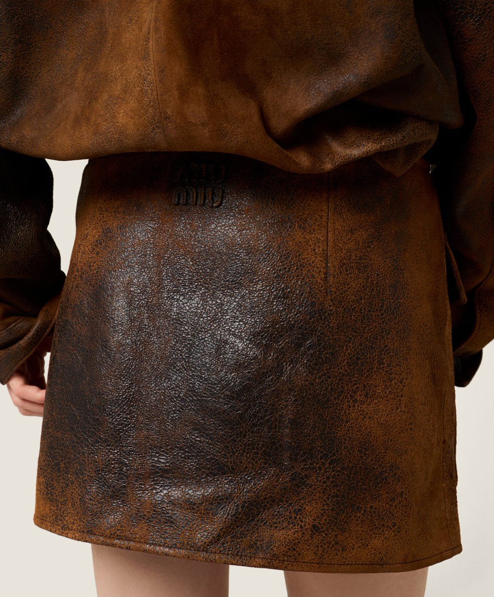 StreetFashion01's tweet photo. Miu Miu’s new “Waxed Suede” Pieces🙂‍↕️ https://t.co/X8Ixkan81v