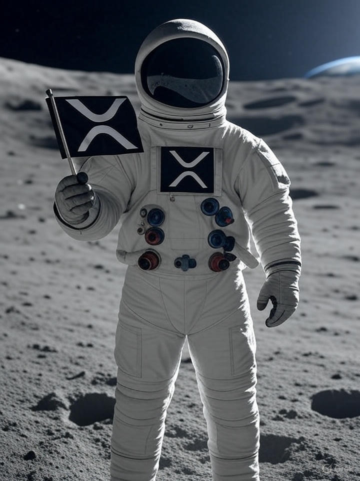 Arcrypto82's tweet photo. 🚀 XRP is heading to the moon! Just imagine Brad Garlinghouse planting the XRP flag on lunar soil. With its innovative tech and growing adoption, the sky's not the limit—it's just the beginning! #XRP #ToTheMoon #Crypto" https://t.co/ICESDvf7mW
