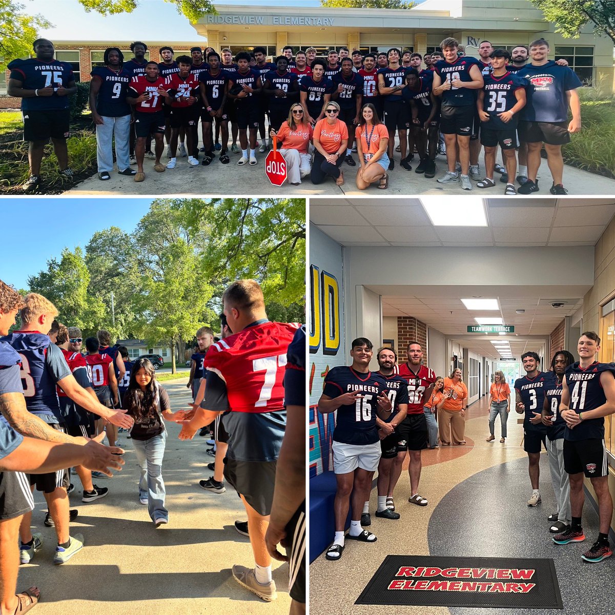 Ridgeview welcomed our Students and Families with the MidAmerica Nazarene University Football team! What a great way to start the year!