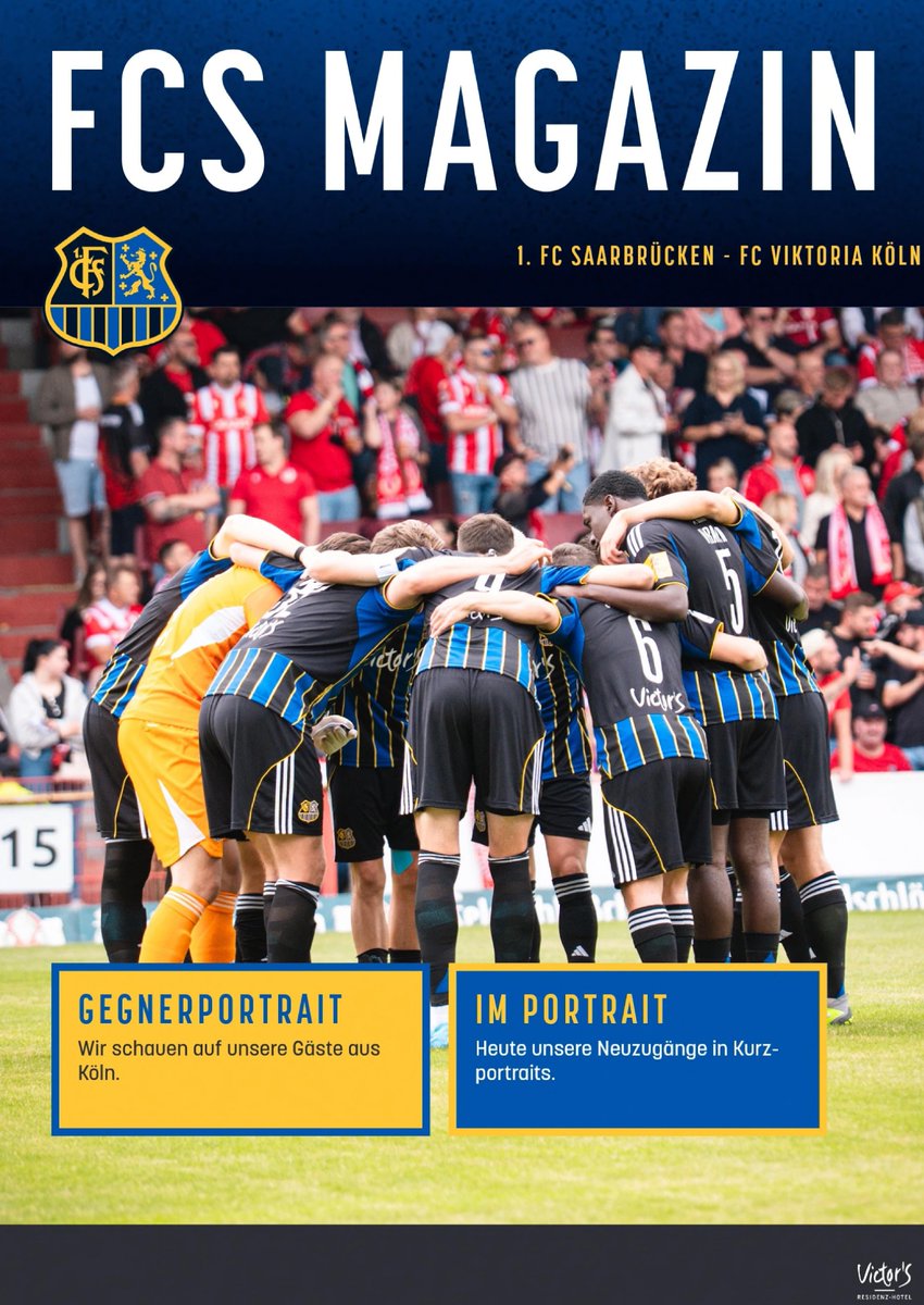 fussballarchiv1's tweet image. VORSCHAU #FCSFCM: Der @ersterfcs gibt sein Stadionmagazin nur noch digital heraus. Hier das Titelbild vom Spiel gegen Viktoria Köln. Wir hoffen, dass es für das Spiel des @1fcm1965 in Saarbrücken auch ein Heft gibt. #programmheft #dfbpokal