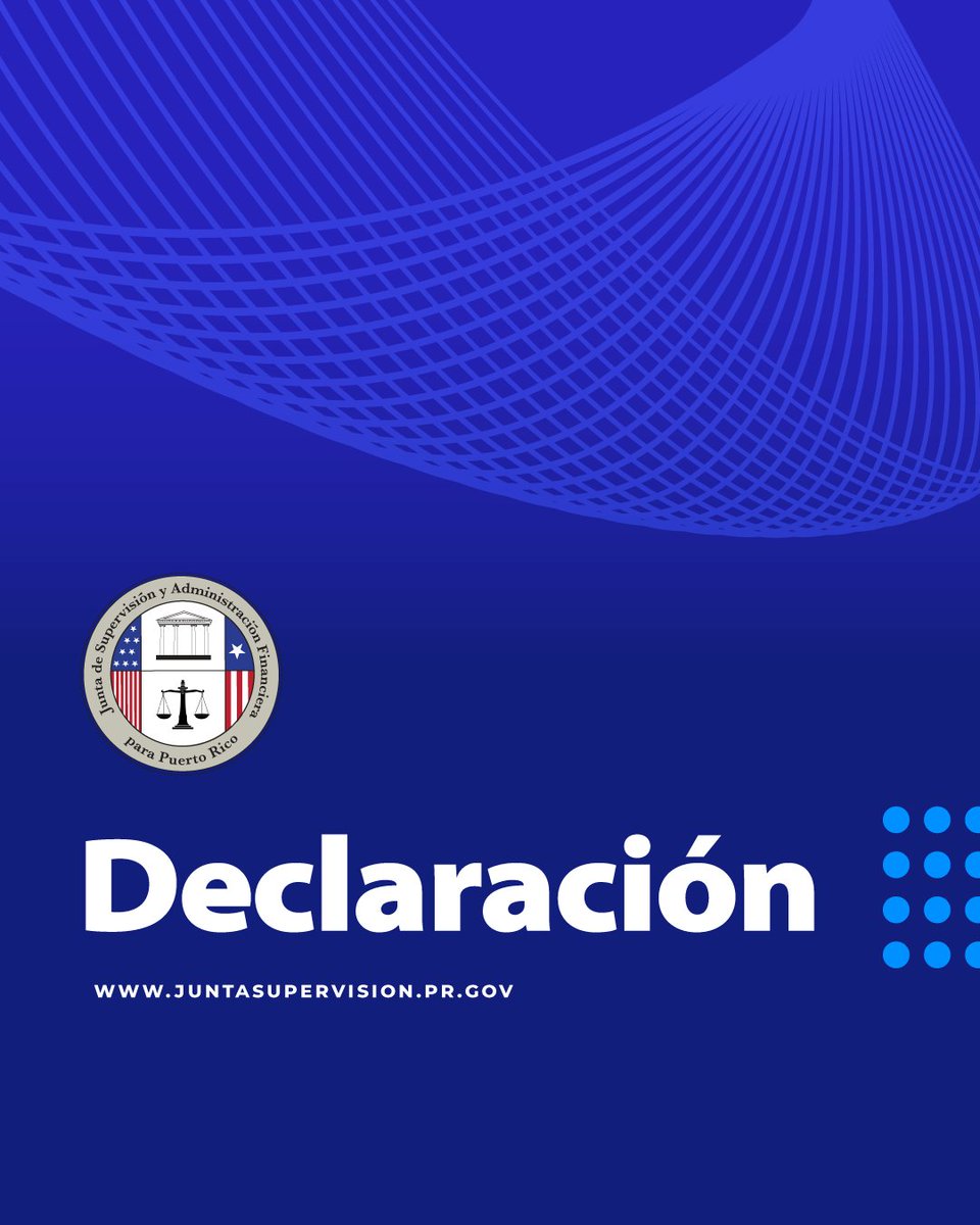 FOMBPR's tweet photo. La Junta de Supervisión ha sido informada por la Casa Blanca que la administración del presidente @realDonaldTrump despidió a Andrew G. Biggs de su cargo como miembro de la Junta de Supervisión.
La #JSAF continúa sus operaciones cotidianas y su trabajo con la administración de la gobernadora @Jenniffer y la Asamblea Legislativa de Puerto Rico en las prioridades relativas a la responsabilidad fiscal según lo exige #PROMESA.
Declaración: https://t.co/IM9WD2nqNJ