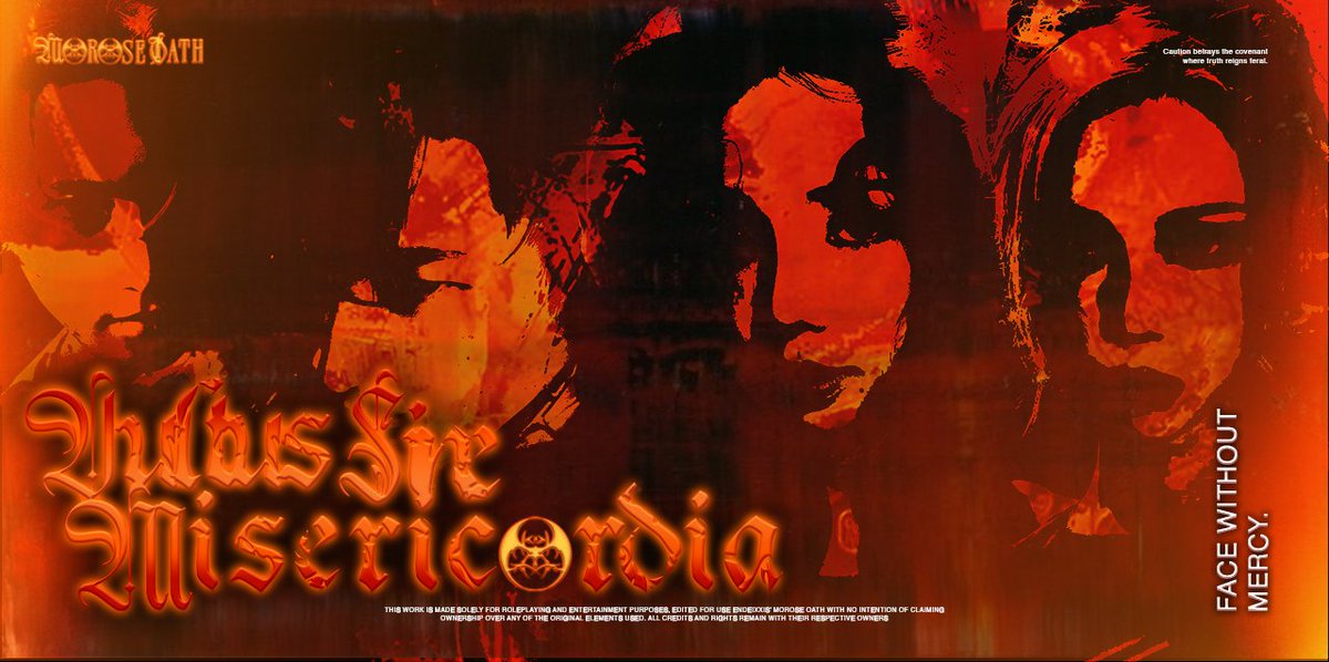 ㅤ
 
⠀ ⠀                 .⋆♱ THE 𝗠𝗢𝗥𝗢𝗦𝗘 𝔒𝔄𝔗ℌ ࿇
⠀ ⠀                      THIRD PERFORMANCE
⠀ ⠀               Caution B‌e‌t‌r‌a‌y‌s the 𝐂𝐨𝐯𝐞𝐧𝐚𝐧𝐭 
⠀ ⠀               Where     T‌r‌u‌t‌h‌      ℜ𝔢𝔦𝔤𝔫𝔰      𝔣𝔢𝔯𝔞𝔩

ㅤ