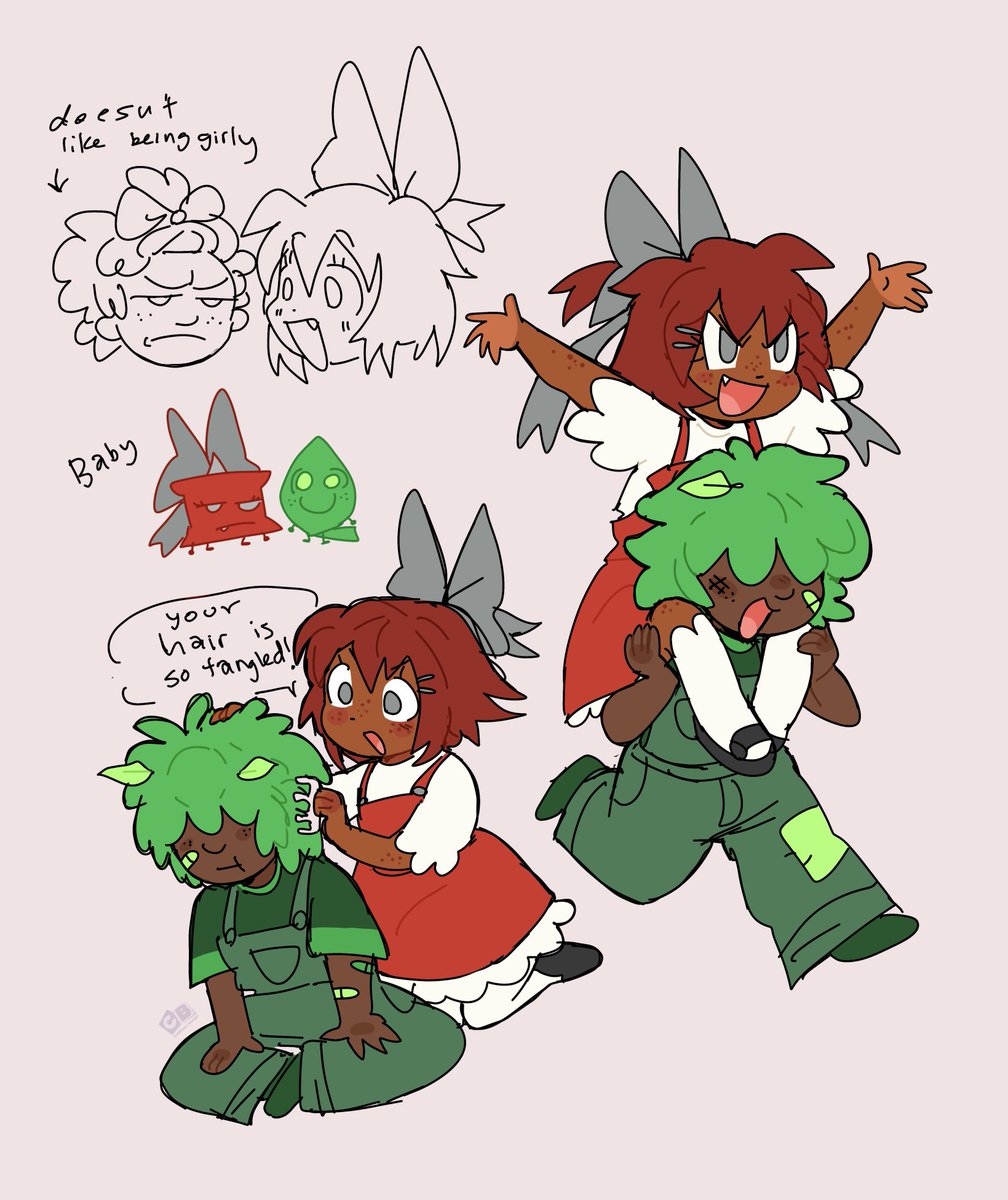 also babby leafy and pin i made before the latest bfdia episode i