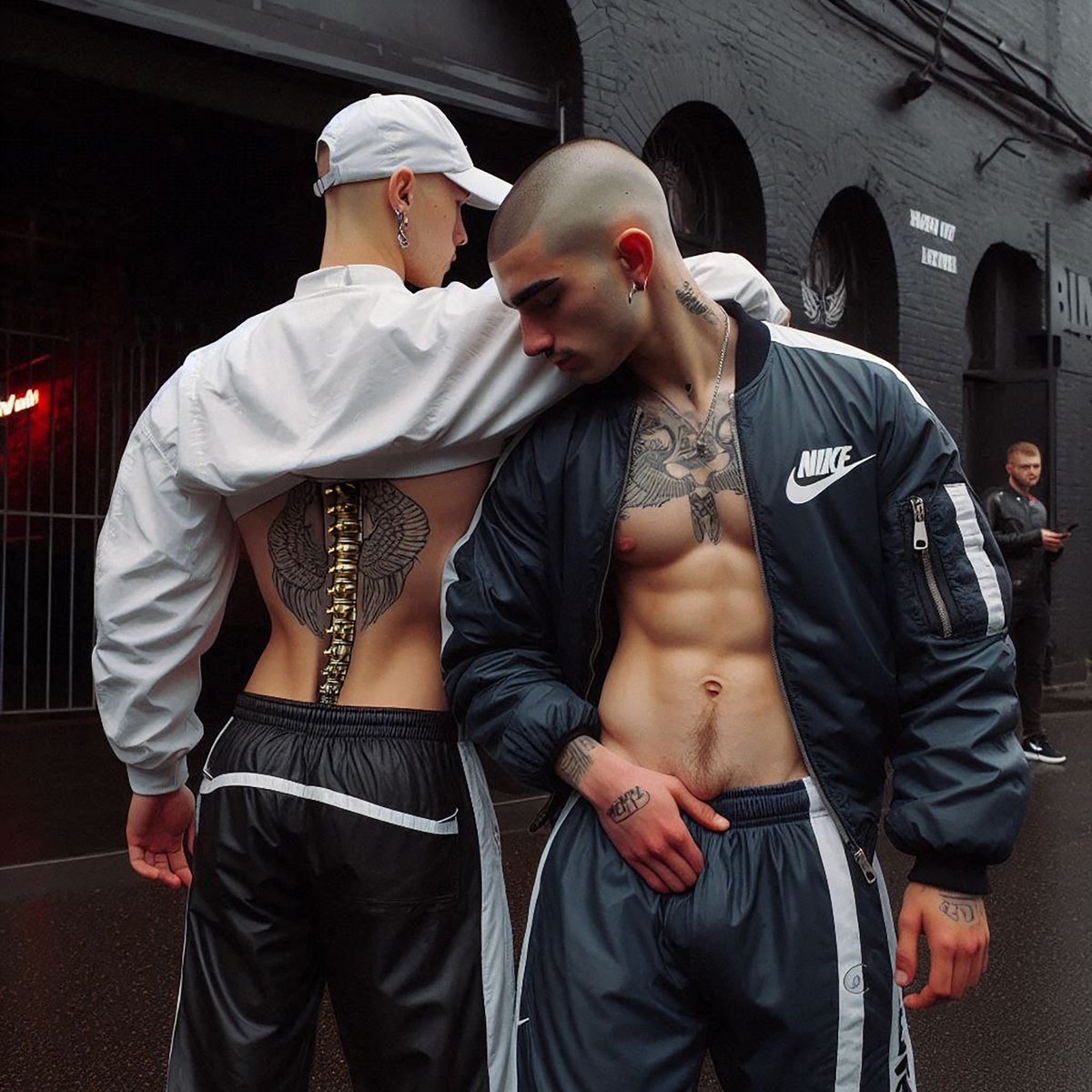 CyberhoodBoy's tweet photo. The boys in the Cyberhood.

#scally #gayscally #cyborg #cyborgs #tracksuitfetish @CyberhoodBoy https://t.co/zCtjqnofhA
