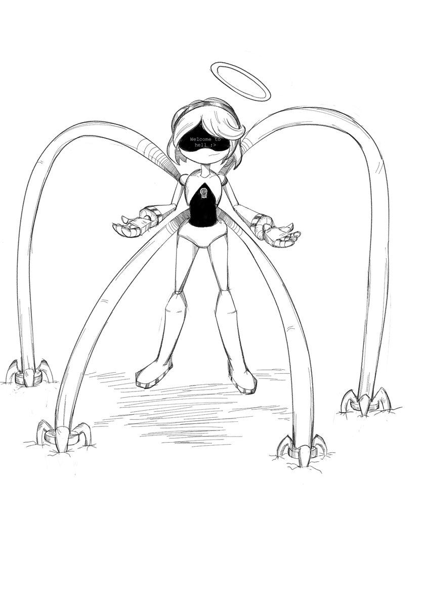 Welcome to hell

(this was supposed to be a FLLFLL vs terantula reference)

also concept art drone whaa!?!

#murderdrones #murderdronefanart