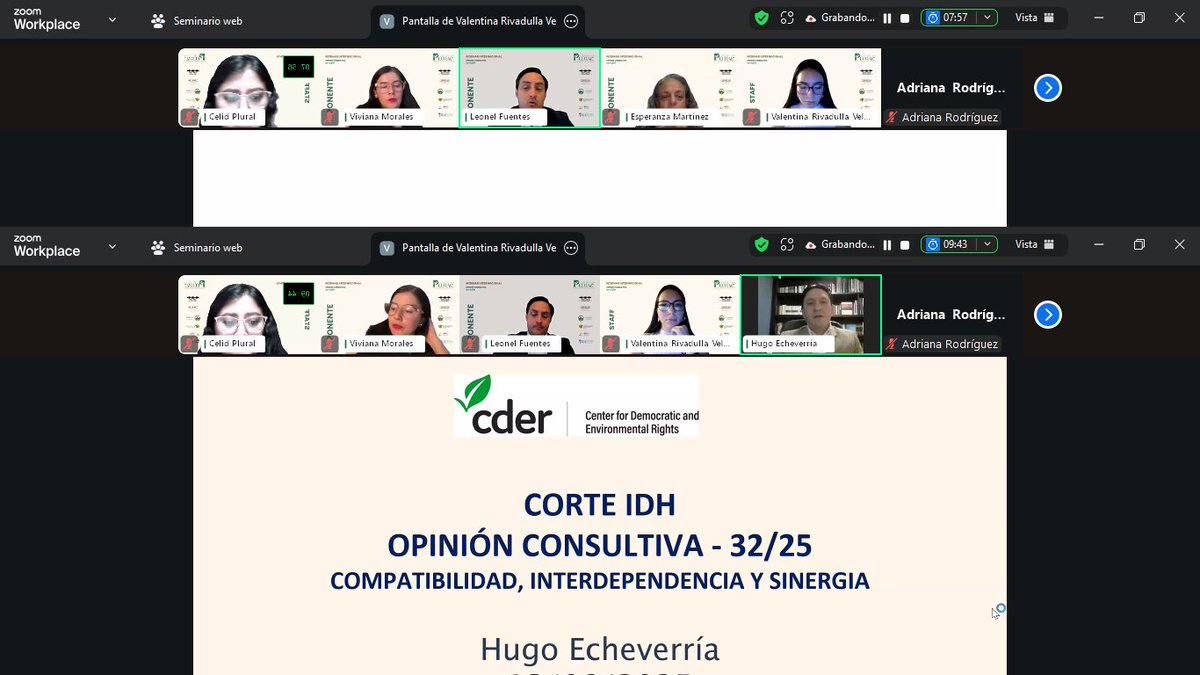 ¡Ya estamos con nuestro segundo Hugo Echeverria ponente de la tarde!
Tema: “Derechos Humanos y Derechos de la Naturaleza: compatibilidad, interdependencia” <a href="/RightsOfNature/">Center for Democratic and Environmental Rights</a>  <a href="/GarnLegal/">Global Alliance for the Rights of Nature Legal Hub</a> <a href="/garnglobal/">Global Alliance for the Rights of Nature - GARN</a>  <a href="/CEDENMA/">CEDENMA</a> <a href="/REDIJC_Ec/">Red de Investigación Jurídica y Crítica</a> 
No te lo pierdas, únete ahora 📷 us02web.zoom.us/.../reg.../WN_…
