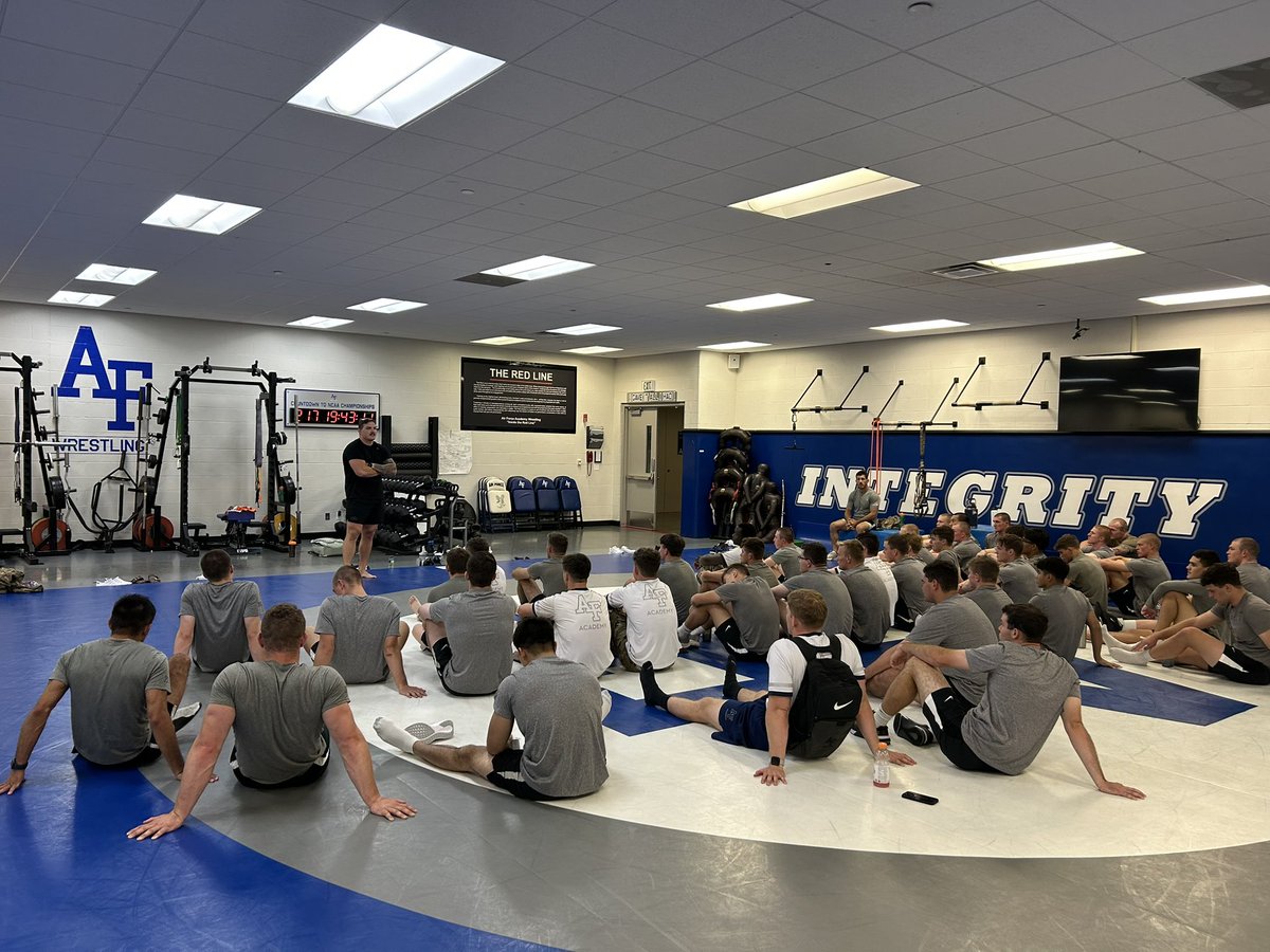 24' USAFA Grad Wyatt Hendrickson is back in the Falcon room!! Be sure to follow Captain America at the Senior Freestyle World Championships in Croatia on  September 13th!