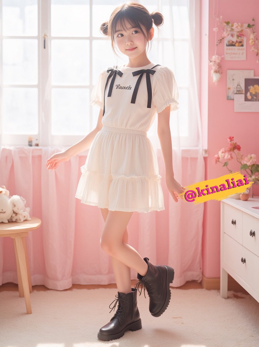 「おはようございます☀今日も皆んな顔笑れー！」
Good morning! ☀ Let’s all do our best today!

#AI美少女図鑑 #かわいいは正義