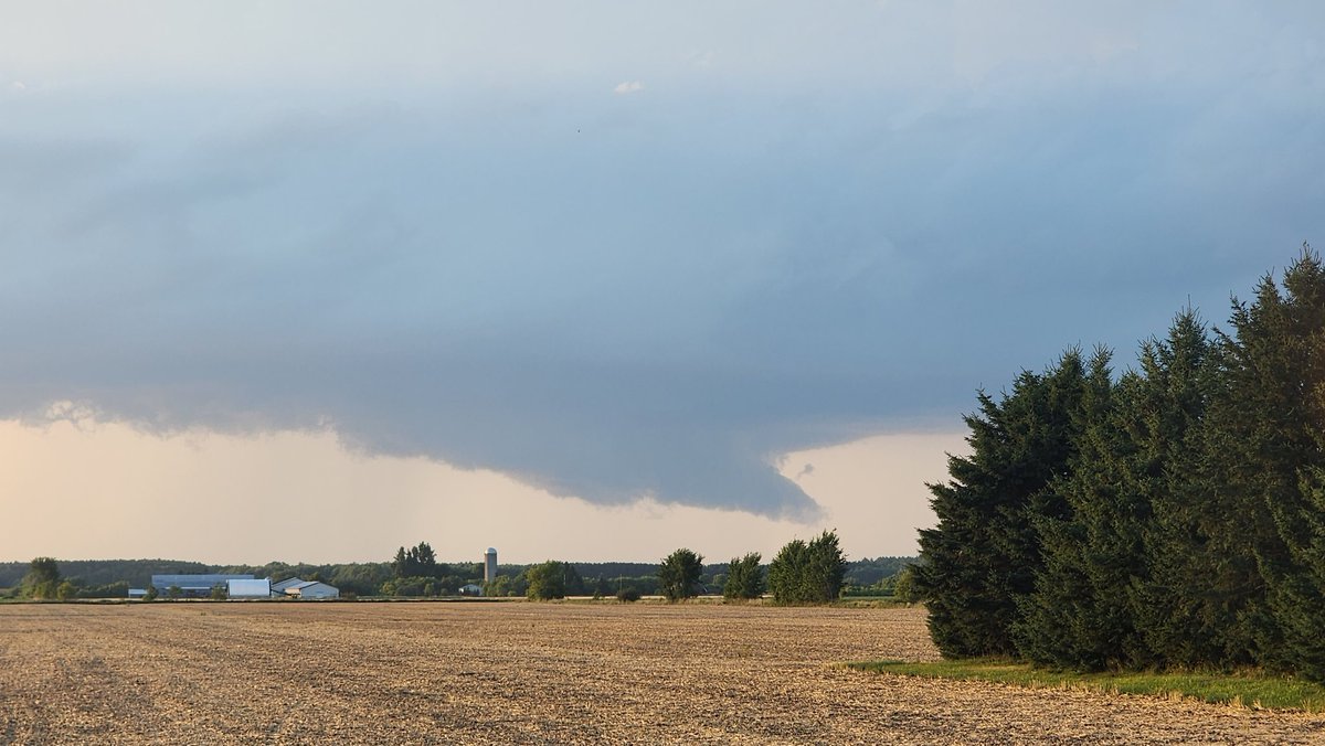 Watching this absolutely tease of a storm near St. Isidore looking north towards Plantagenet. Would have been great if there was any shear!