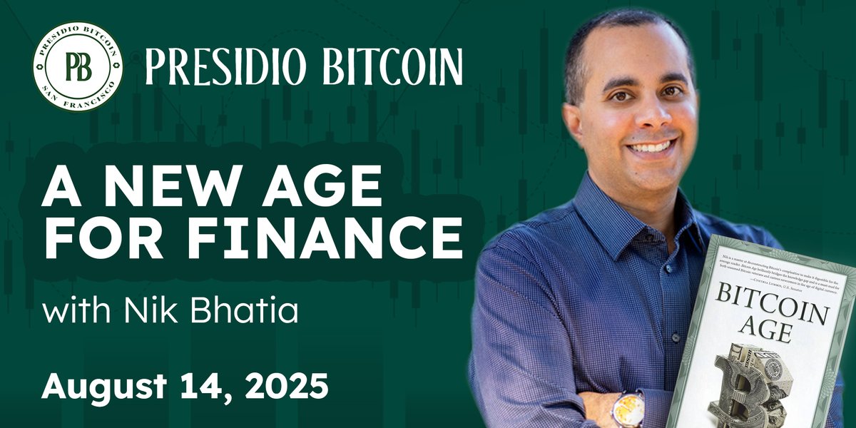 TOMORROW📍San Francisco, CA

A New Age for Finance with Nik Bhatia