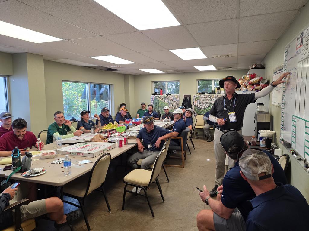 Matt Gourlay, CGCS, MG, AGS (@mattgourlaycgcs) on Twitter photo Starting the evening shift right — dinner from <a href="/traviserose11/">Travis Rose</a> <a href="/SimplotTurf/">Simplot Turf & Horticulture</a>. While we dig in, <a href="/Calsuper/">Thomas Bastis</a> is leading our team through a moisture management masterclass. Starting the evening shift right — dinner from <a href="/traviserose11/">Travis Rose</a> <a href="/SimplotTurf/">Simplot Turf & Horticulture</a>. While we dig in, <a href="/Calsuper/">Thomas Bastis</a> is leading our team through a moisture management masterclass.