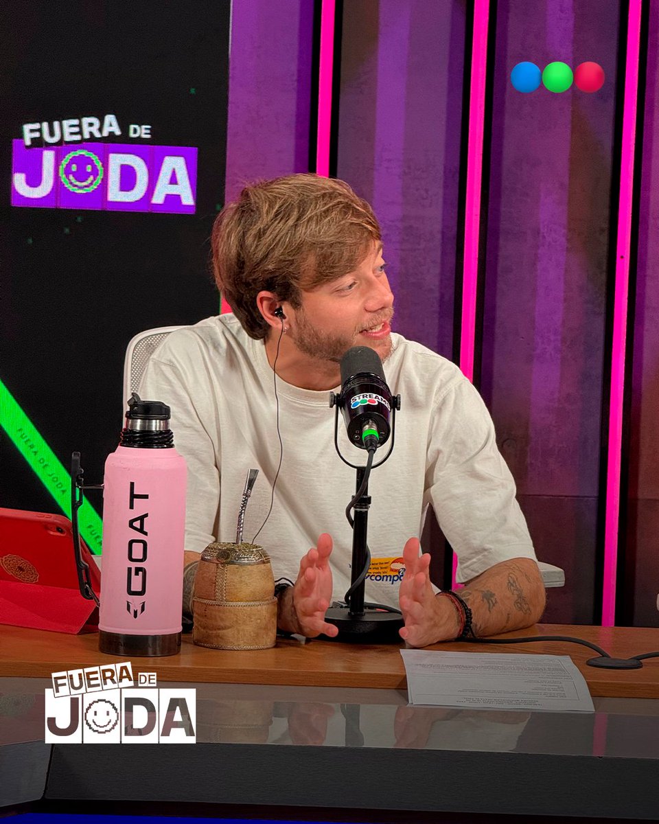 telefe's tweet photo. Invitadazo y programon hoy en #FueraDeJoda 😮‍💨 Nos visitó Marko 😃 Miralo completo en el canal de YouTube de Telefe 🌟

💫 #FueraDeJoda de lunes a jueves desde las 18hs por #StreamsTelef https://t.co/e03GuAEeJN