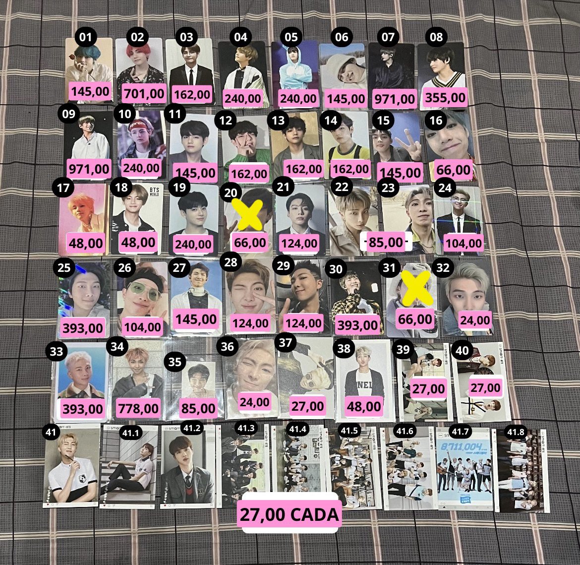 efcegs's tweet image. VENDA/VENDO BTS ✨ 

SET 2 - CAIXA 4 JP

- valores nas imagens + fretes
- pagamento até 15/08‼️
- pix ou parcelamento no cartão 
- feedbacks no fixado