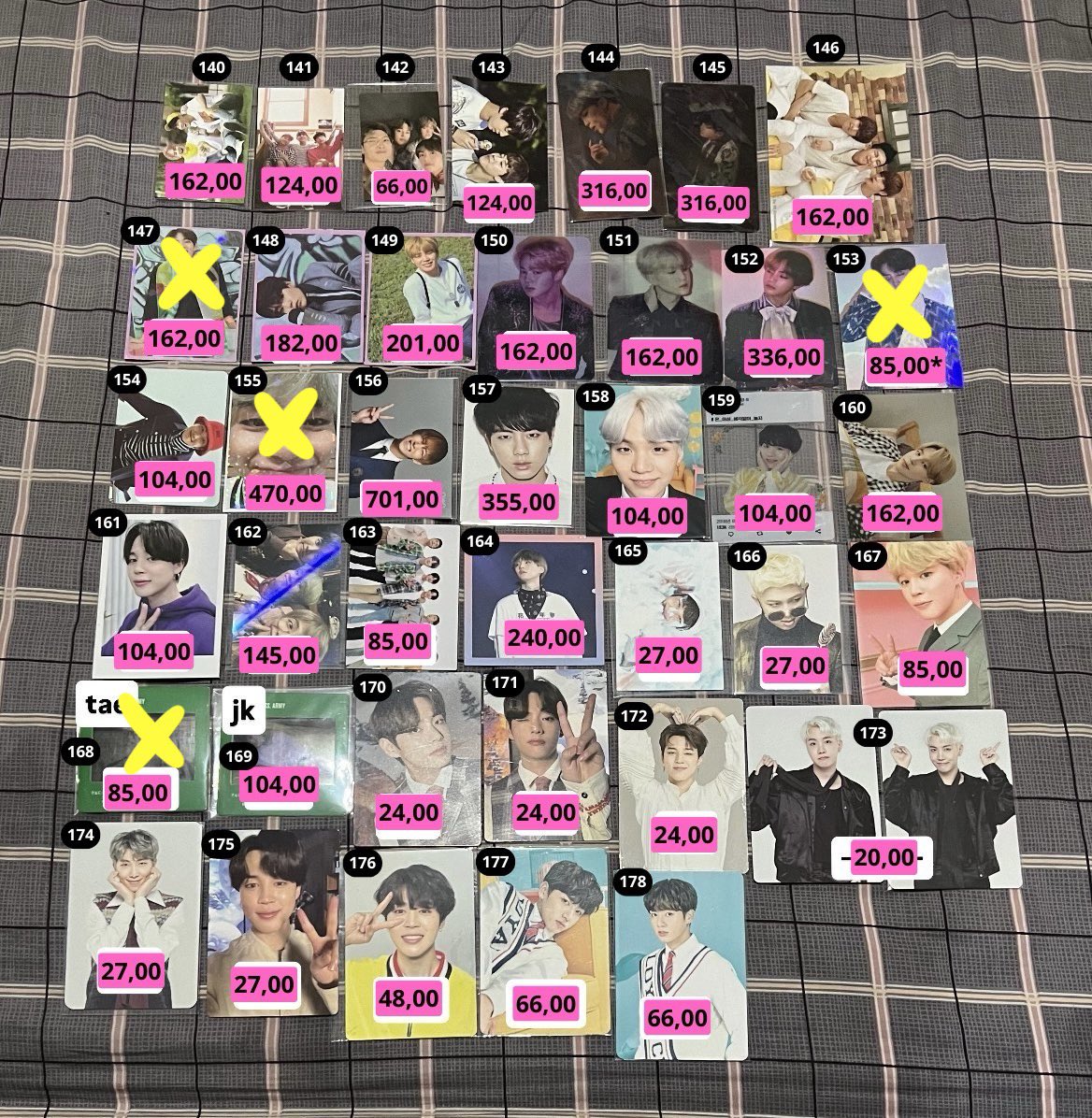 efcegs's tweet image. VENDA/VENDO BTS ✨ 

SET 2 - CAIXA 4 JP

- valores nas imagens + fretes
- pagamento até 15/08‼️
- pix ou parcelamento no cartão 
- feedbacks no fixado